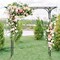 Outdoor Metal Garden Arbor Trellis Arch for Wedding Backyard Black